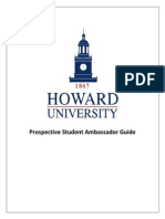 Howard University Prospective Student Ambassador Packet