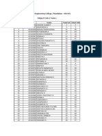 Rajalakshmi Engineering College, Thandalam - 602105 Subject Code / Name