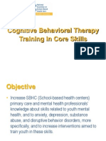 Cognitve Behavioral Therapy Training in Core Skills Presentation NASBHC