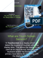 Major Project On: Touch Screen Monitors