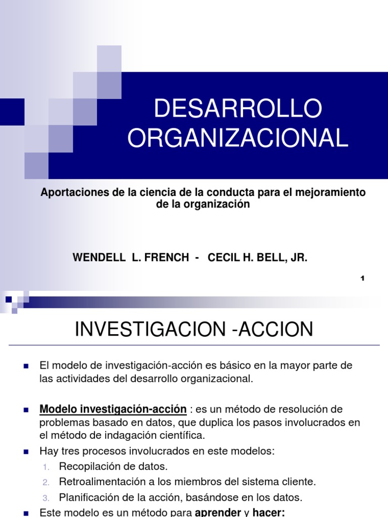 Modelo de Investigación | PDF | Investigación para la Acción | Desarrollo  organizacional