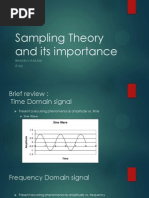 Sampling Theory and Its Importance