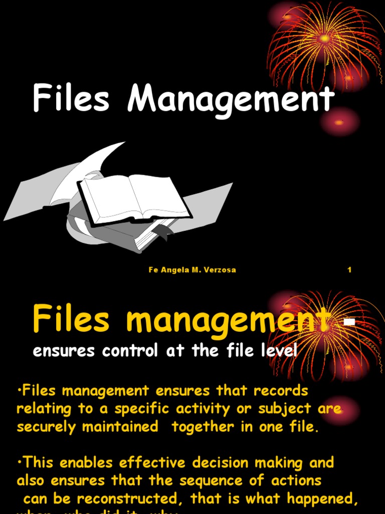 Effective Files Management Strategies | PDF | Subroutine | Records ...