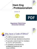 Chem Eng Ethics & Professionalism: Lecture - 6