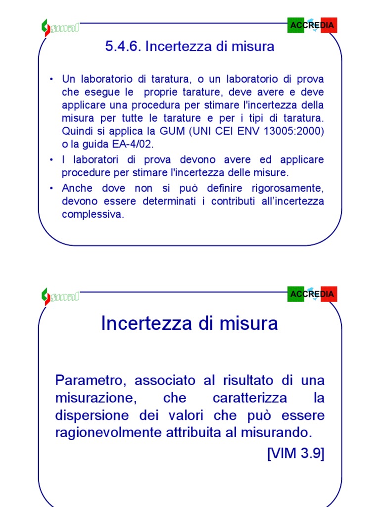 Incertezza Di Misura | PDF