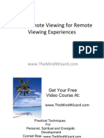 Learn Remote Viewing For Remote Viewing Experiences