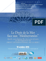 Colloque UPVD IRD - CDED Mers Semi Fermées Et Droit International de La Mer, 10 Octobre 2014, Univ de Perpignan PDF