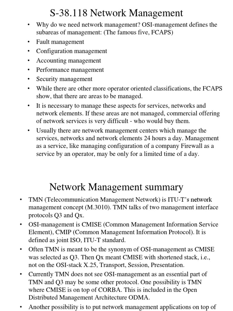 Network Definition PDF Object Science) Network Architecture
