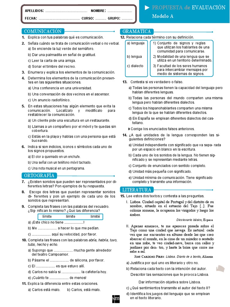 Examen Tema 1 Lengua SM | PDF | Lengua española | Dialecto