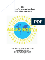 LPJ (Laporan Pertanggungjawaban) Pecinta Alam Argo Sonya: Sma Negeri 2 Kota Mojokerto Masa Bhakti 2012-2013