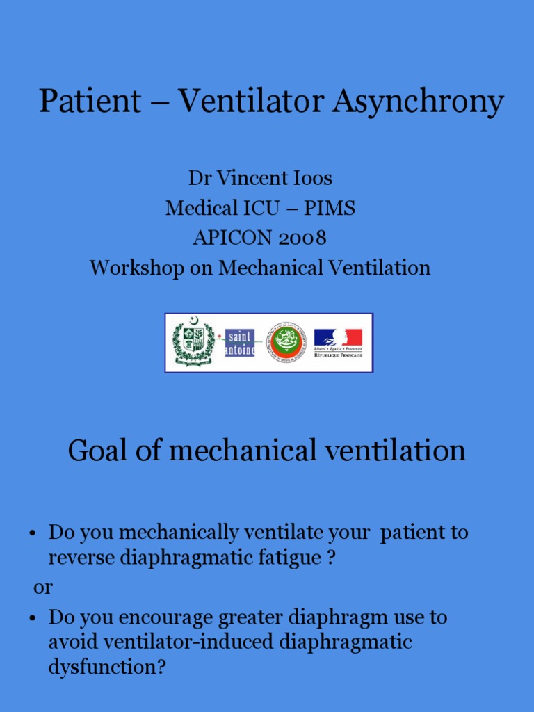 Patient Ventilator Asynchrony PDF Medical Specialties Respiration