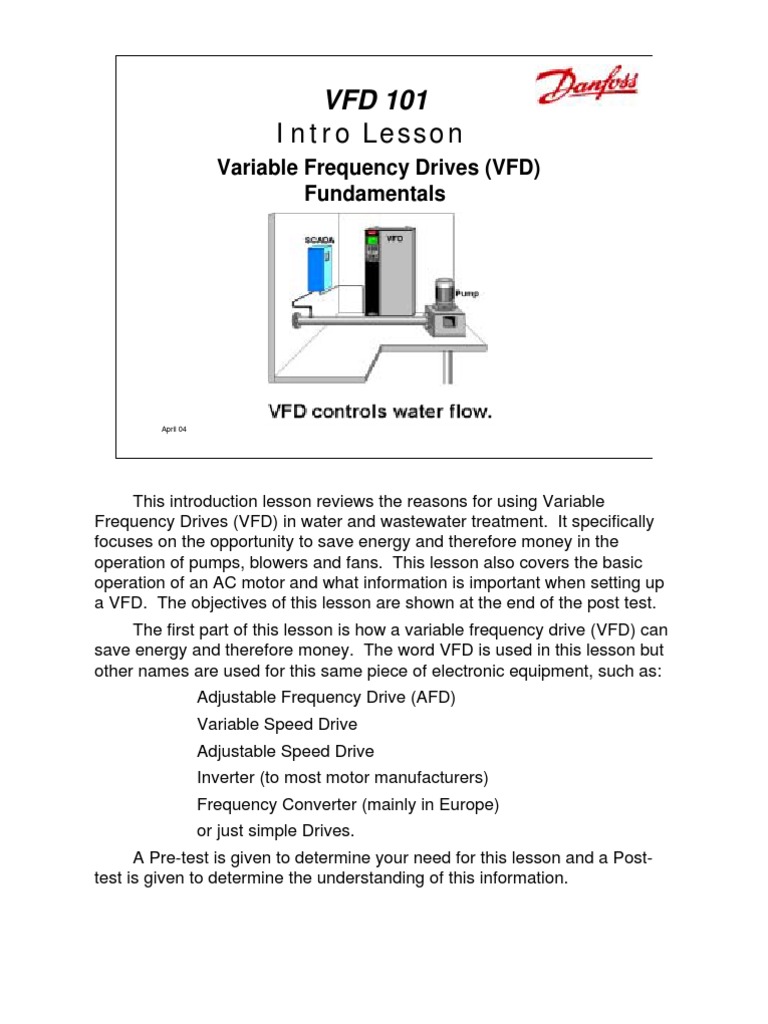 VFD Training Book - Danfoss PDF | PDF | Electric Motor | Power Inverter
