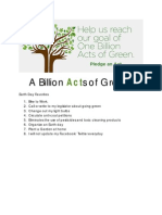 A Billion Acts of Green