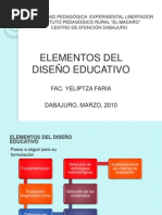 Elementos Del Diseño Educativo