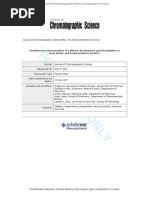 Download Simultaneous determination of caffeine theobromine and theophylline in food drinks and herbal products by HPLC by djwukie SN242280186 doc pdf