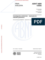 NBR 15.935 Investigações Ambientais - Aplicação de Métodos Geofísicos PDF