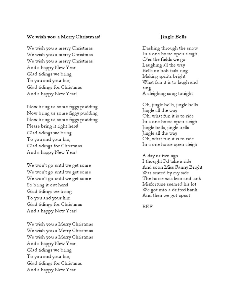 Marry Christmas Jingle Bells Lyrics