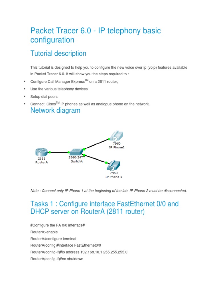 IP Telephony Setup Guide | PDF | Router (Computing) | Ip Address