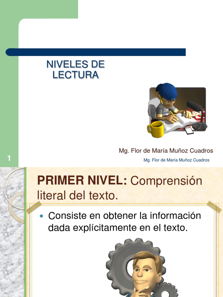 Niveles de Lectura y Pensamiento Crítico | PDF | Lectura (proceso ...