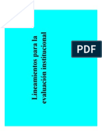 Lineamientos para La Evaluación Institucional PDF