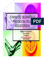 Etapas Desarrollo Psicosocial Adolescencia PDF