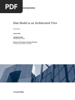 Data Model as an Architectural View