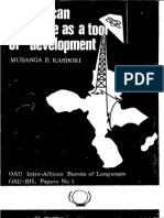 The African Language As A Tool of Development PDF
