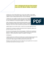 Certains Adolescents Se Plaignent Du Fait Que Leurs Parents Ne Leur Accordent Pas Assez de Liberté PDF