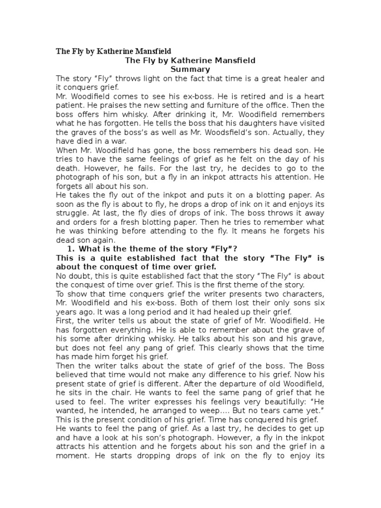 The Fly by Katherine Mansfield