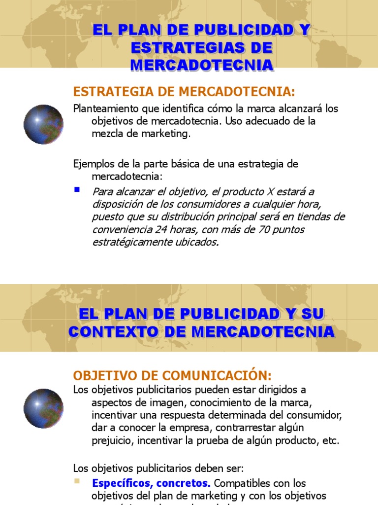 Plan de Publicidad y Estrategias de Mercadeo | PDF | Marketing | Publicidad