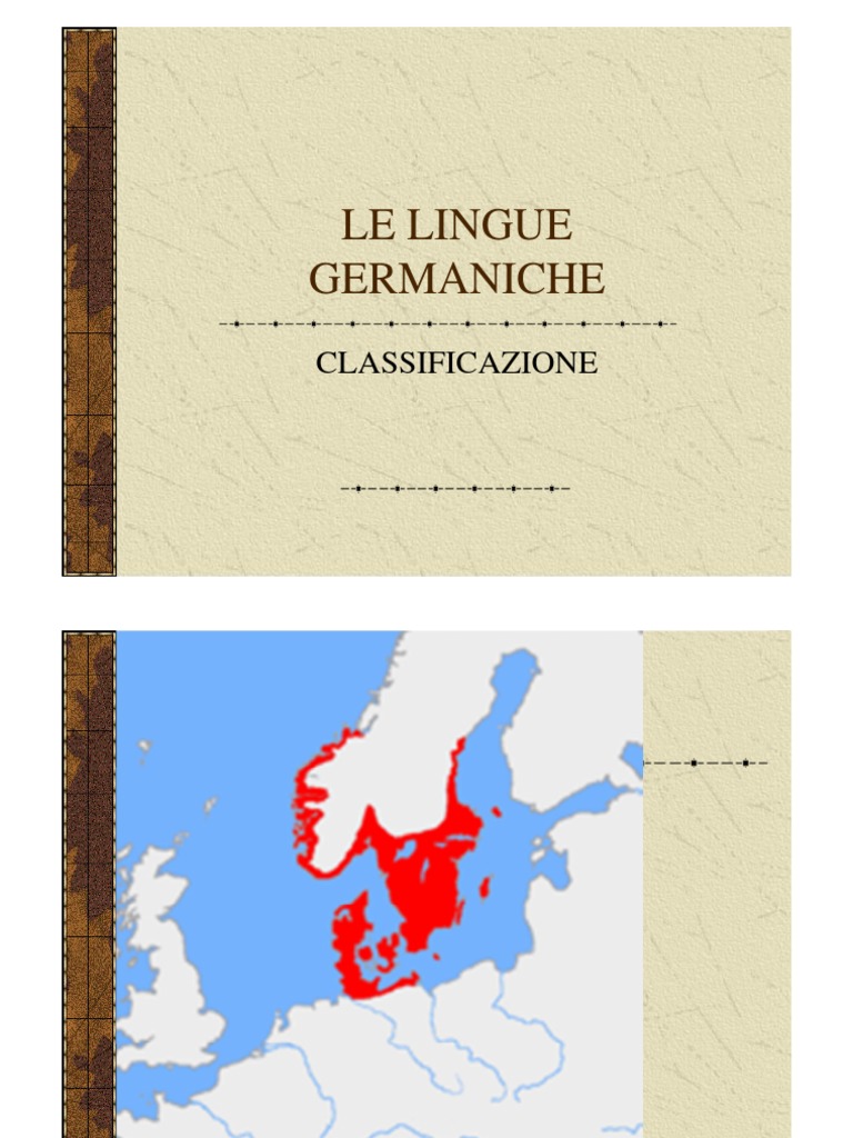 Classificazione Lingue Germaniche PDF