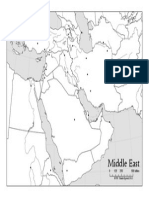 Middle East Outline Map