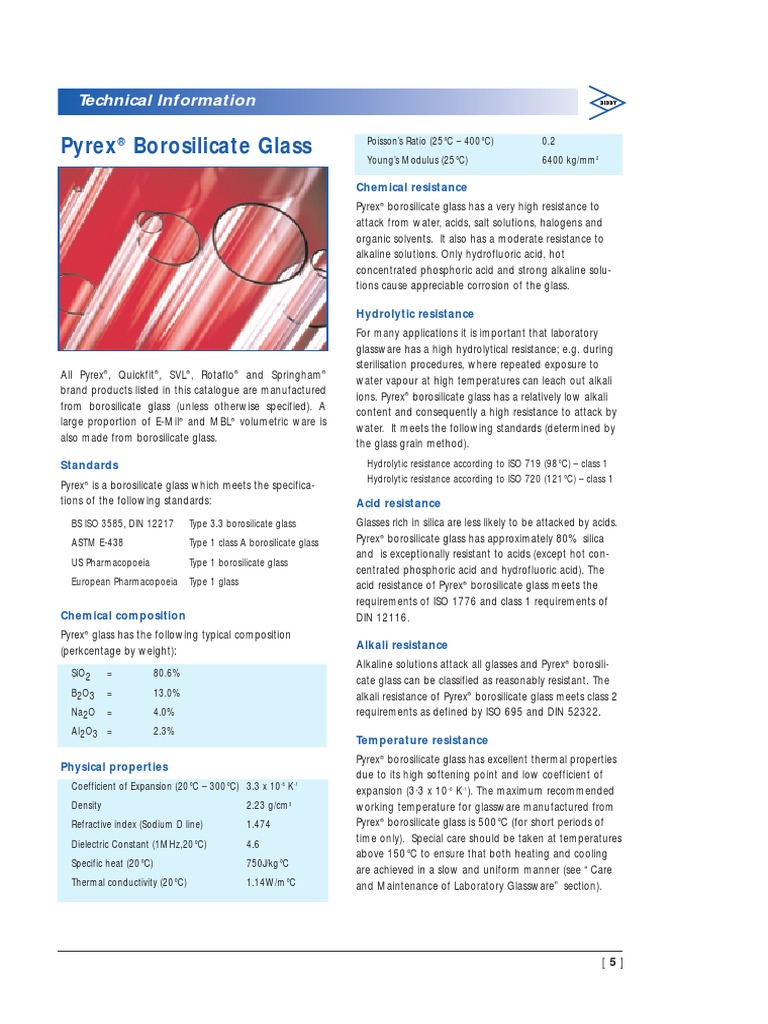 Technical Information Glassware | PDF | Glasses | Screw