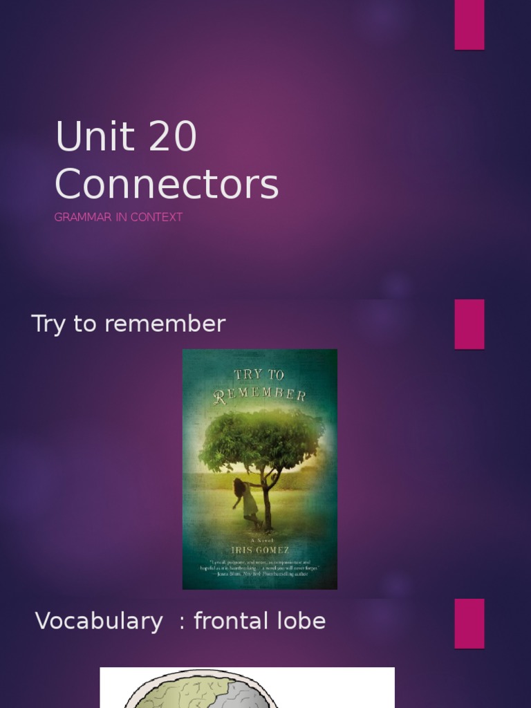 Unit 20 Connectors | PDF | Language Arts & Discipline