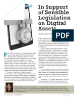 In Support of Sensible Legislation on Digital Assets