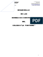 Normas de Convivencia Del Colegio Lafontaine PDF