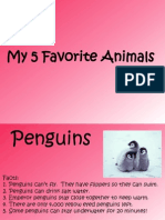 My 5 Favorite Animals