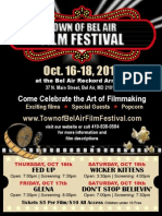 2014 Tow2014 Town of Bel Air Film Festival Flyer - PDFN of Bel Air Film Festival Flyer