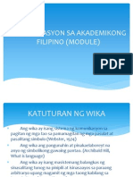 Komunikasyon Sa Akademikong Filipino