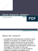 Genre Research: Romance: by Sara Anandji
