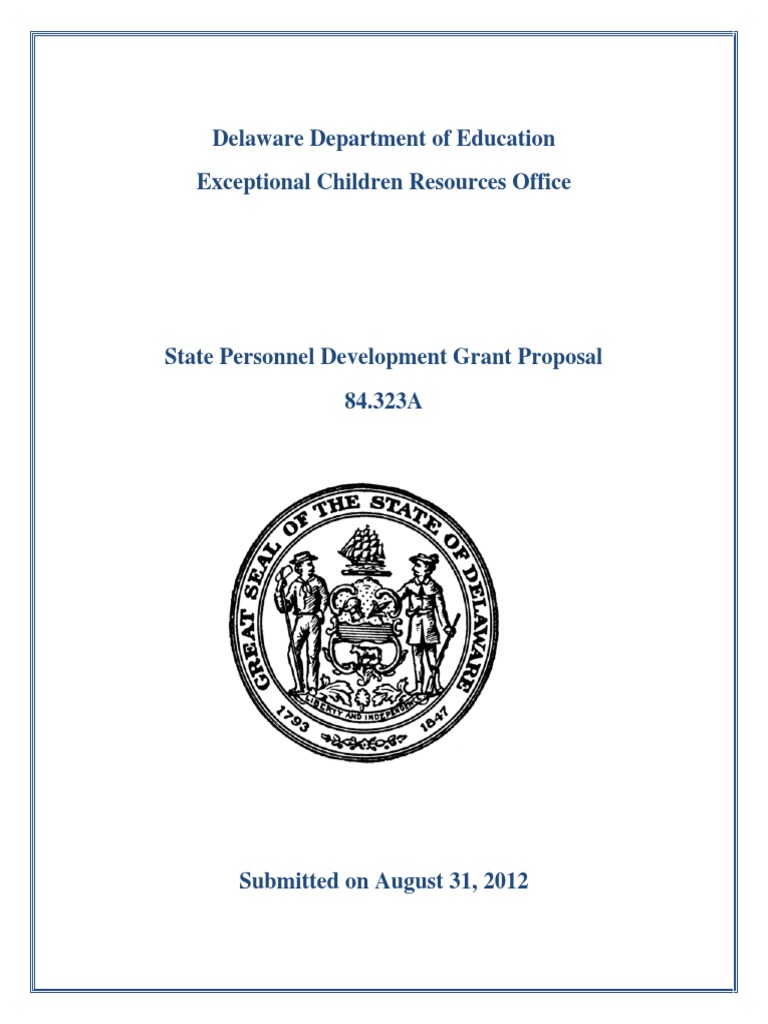 Delaware 2012 Personnel Development Grant | PDF | Individualized ...