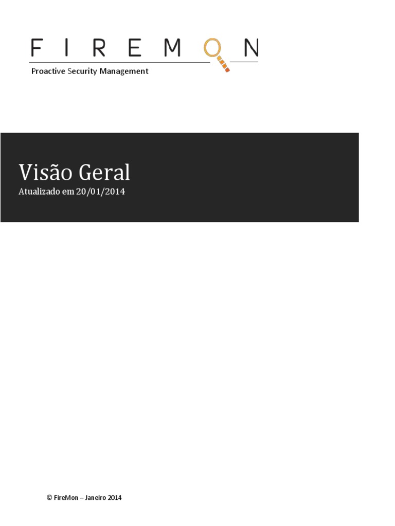 FireMon - Visao Geral | PDF | Firewall (informática) | Servidor ...