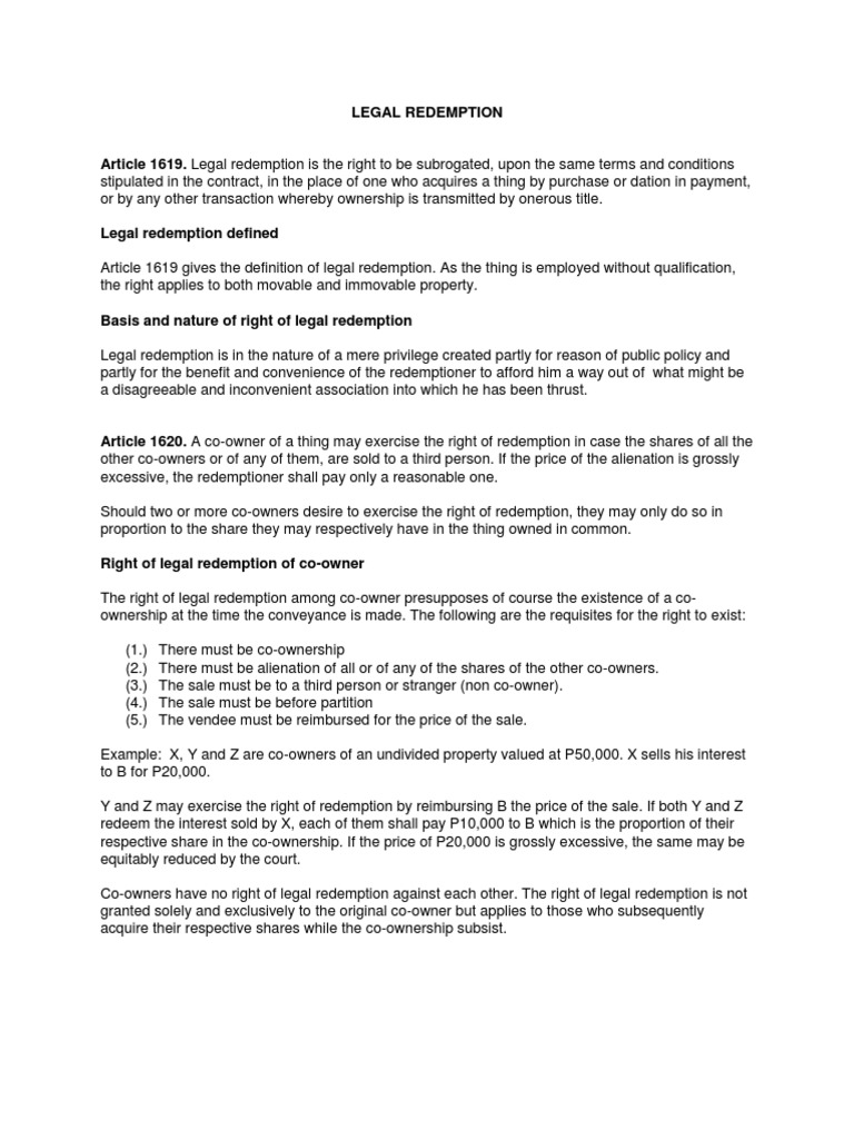 Article 1619 Ownership Property