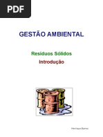 Gestão Ambiental - Introdução á Gestão de Resíduos Sólidos- Chefias