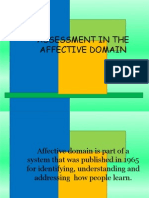 Assessing Affective Domain Using Bloom's Taxonomy