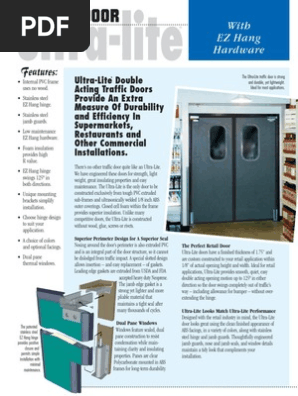 Ultra Lite Literature Pdf Door Window