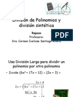 División de Polinomios y División Sintética PDF