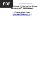 RDBMS Lab Manual Mechanical RGPV