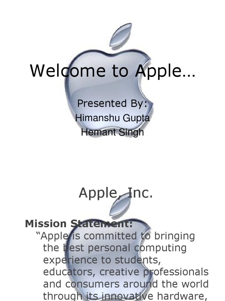 Apple Inc. Mission and Overview | PDF | Apple Inc. | I Pod