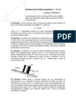 1a Lista de Mecanica Dos Fluidos